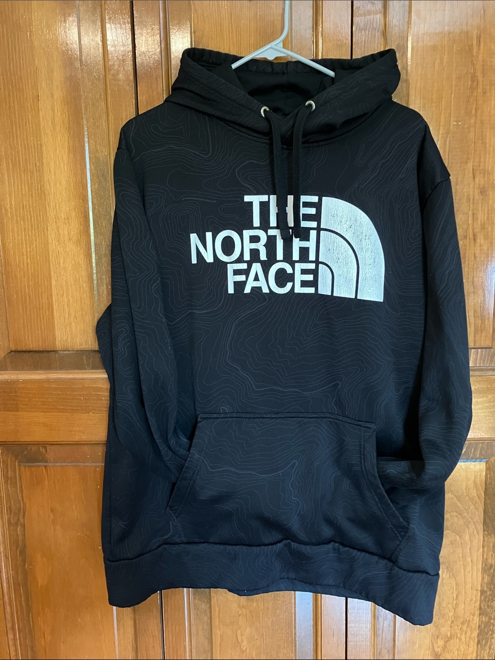 The North Face Black Crewneck Hoodie with White Logo & Adidas hat - 1/2 OFF!!!